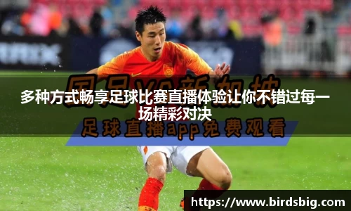 多种方式畅享足球比赛直播体验让你不错过每一场精彩对决